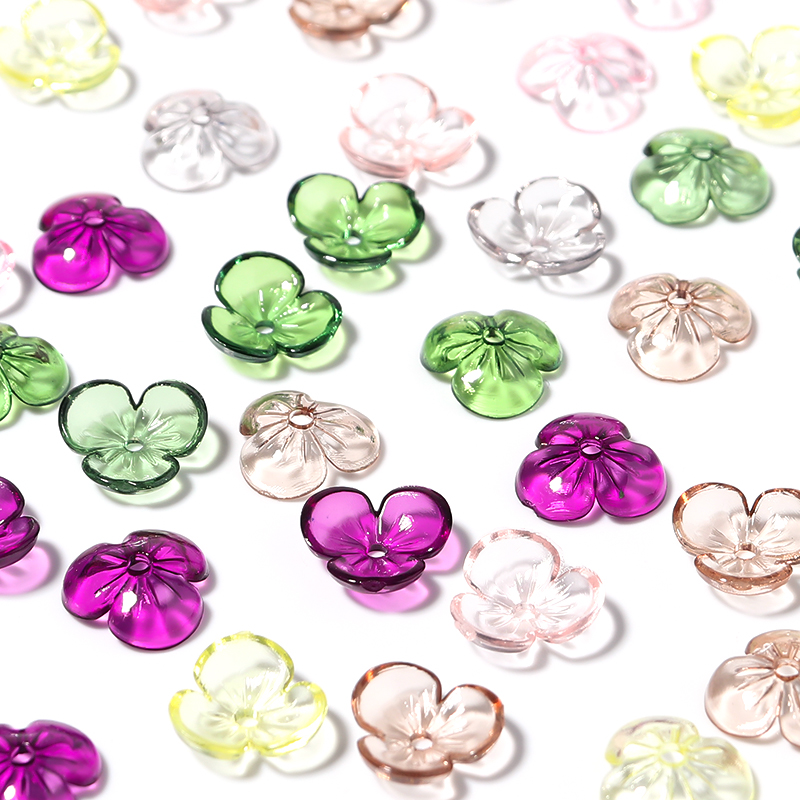 Resin Craft Projects - 20 adet/grup Şeffaf Reçine Petal Boncuk