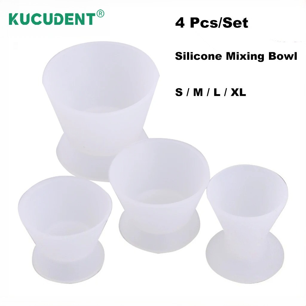 Mixing Cup Silicone - 4'lü Set Diş Hekimliği Silikon Kabı