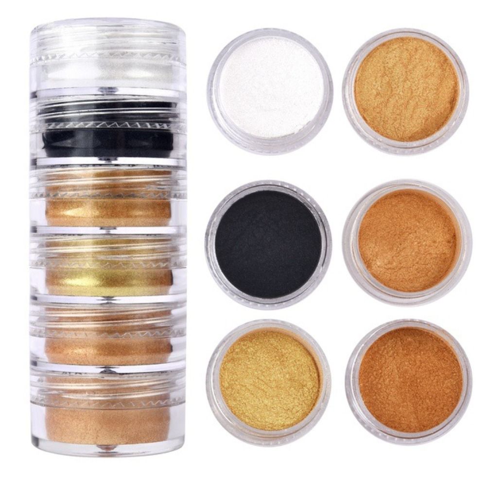 Resin Pigment Set - 6 renk/Set Glitter Mika Tozu Yeni
