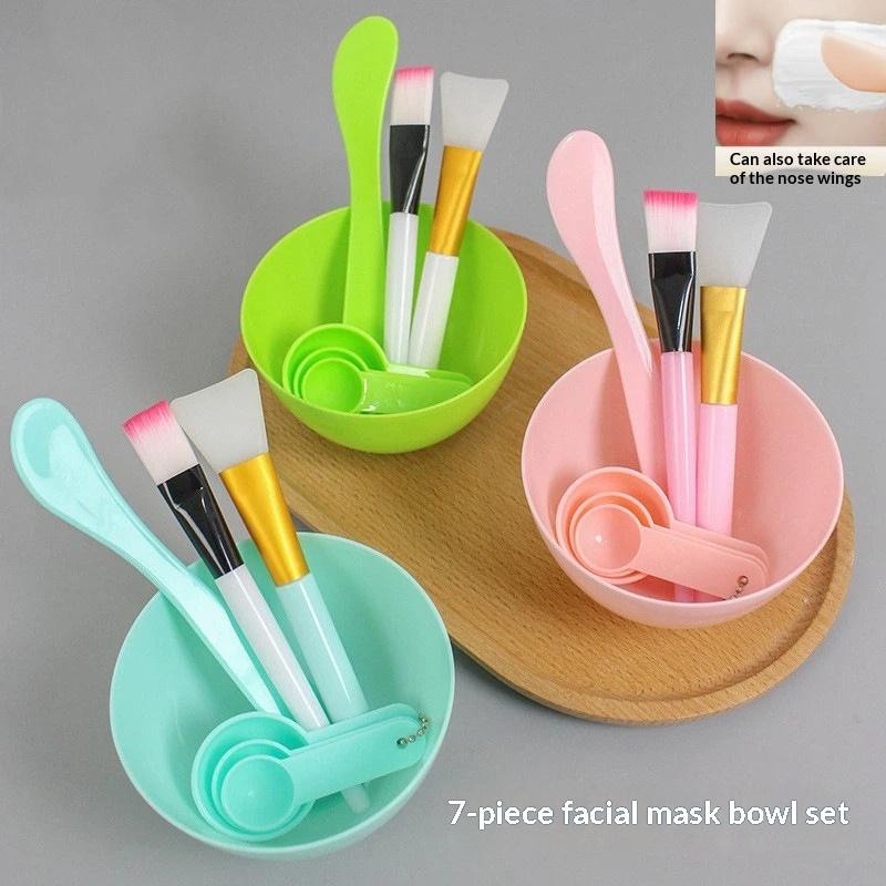 Mixing Cup Silicone - 【7 Parça DIY Yüz Maskesi Karıştırma