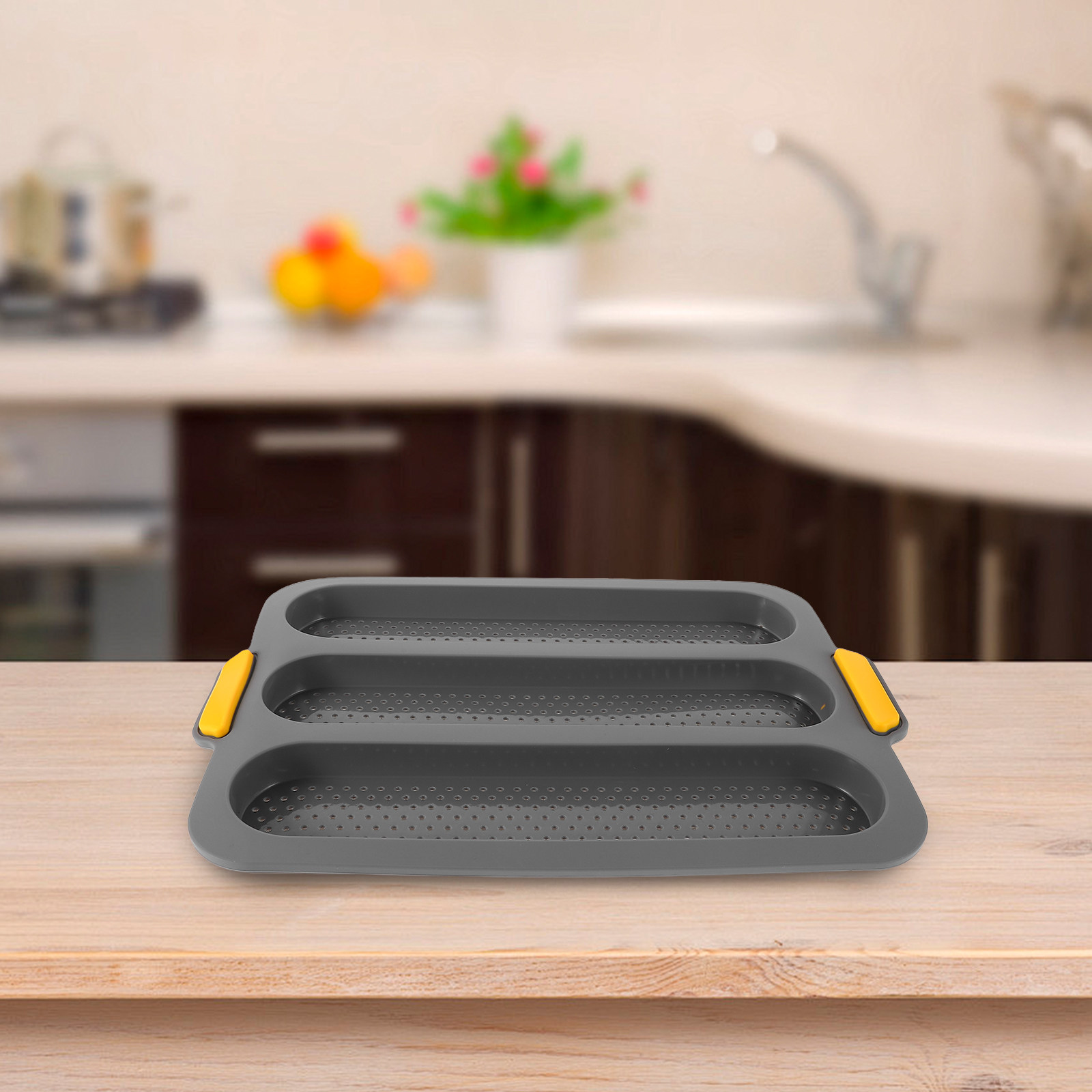 3 Yuvalı Silikon Baget Tavası, - Silicone Mold Tray incelemesi ve fiyatı