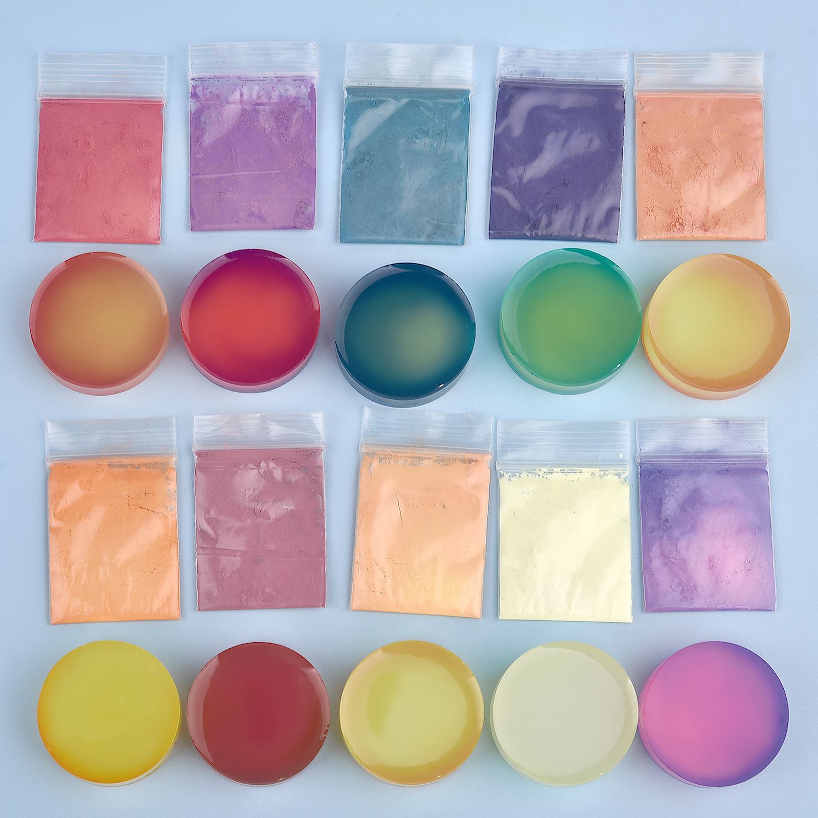 10 renk sıcaklık renk değiştir - Resin Pigment Set incelemesi ve fiyatı