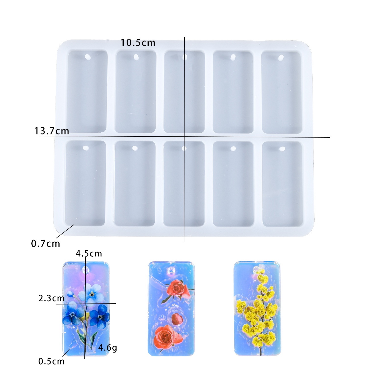 DIY epoksi reçine kalıbı 10 ba - Silicone Mold Tray incelemesi ve fiyatı