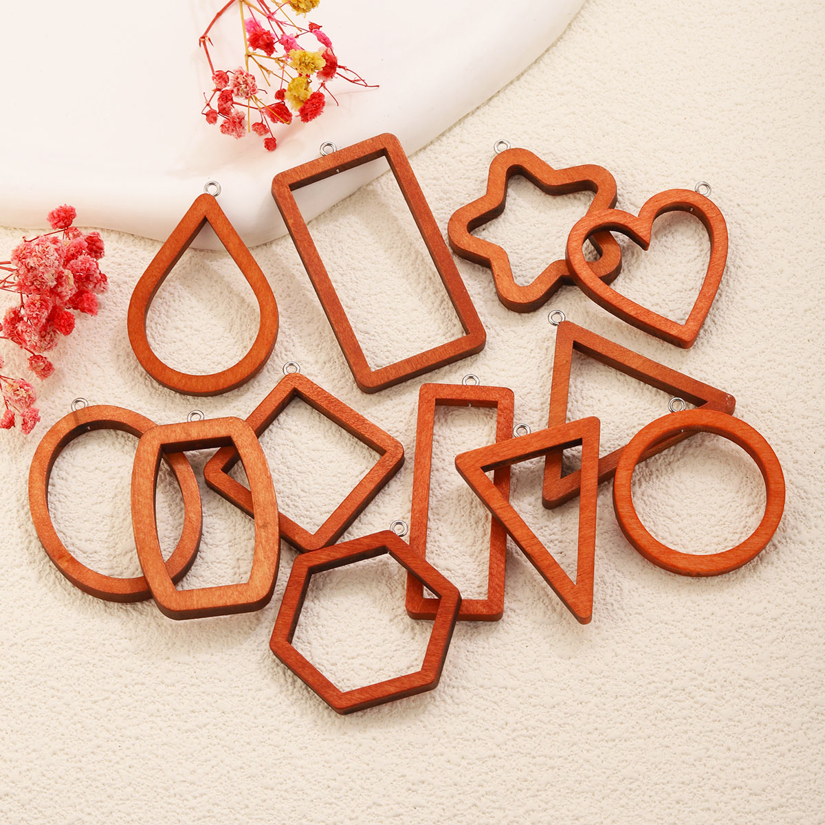 10 adet üçgen dikdörtgen ahşap - Resin Craft Projects incelemesi ve fiyatı