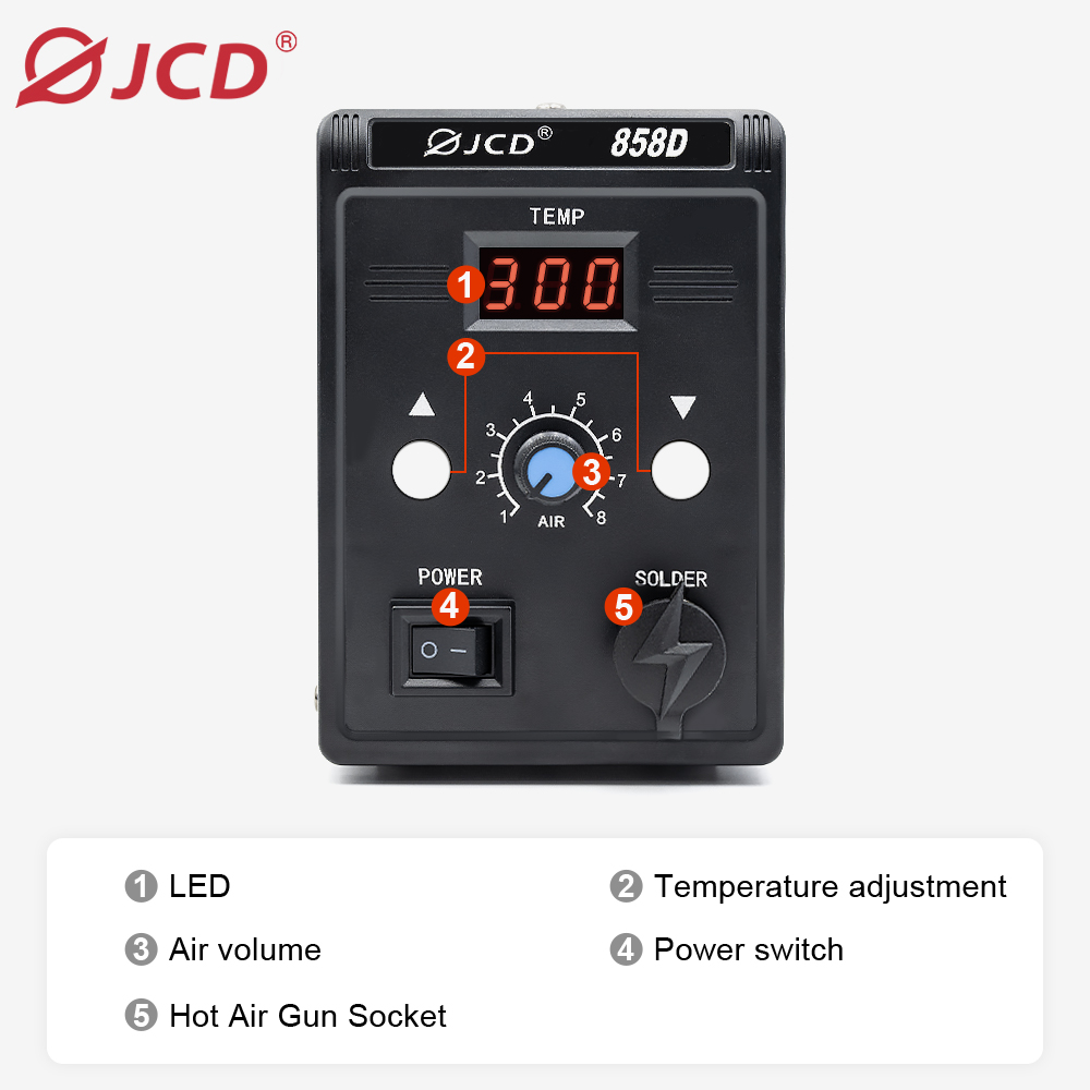 JCD Sıcak hava tabancası 858D  - Heat Gun Small incelemesi ve fiyatı