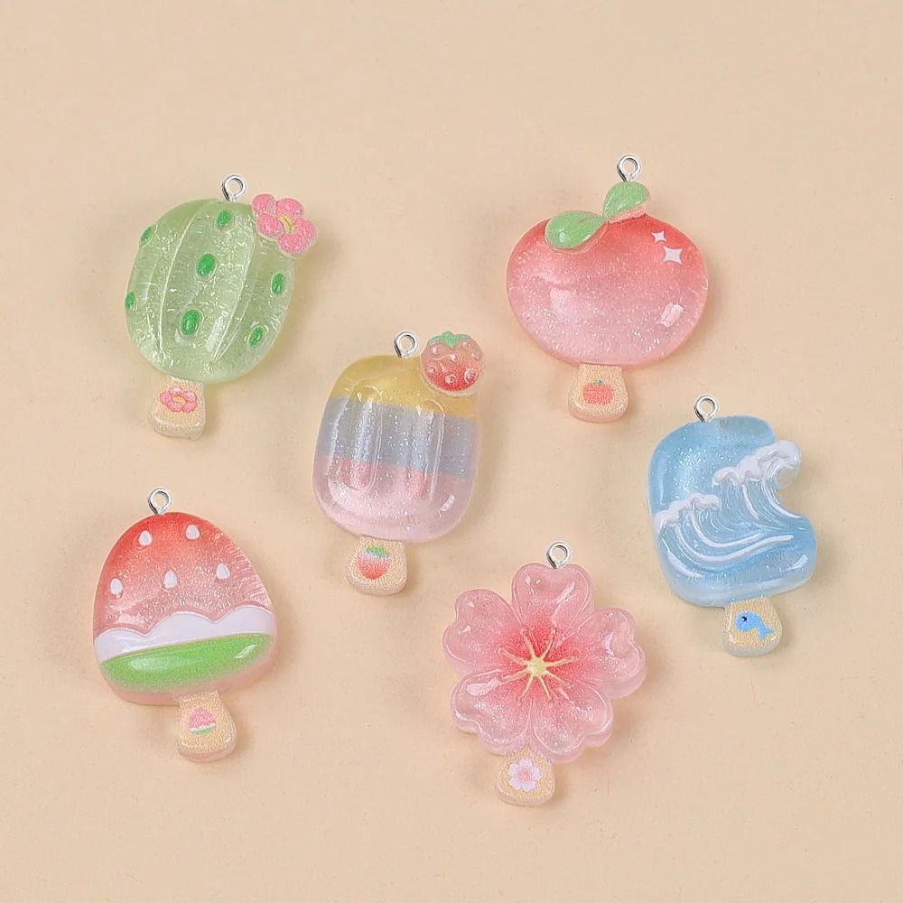 10 adet Kawaii Yaz Popsicle Re - Resin Craft Material incelemesi ve fiyatı